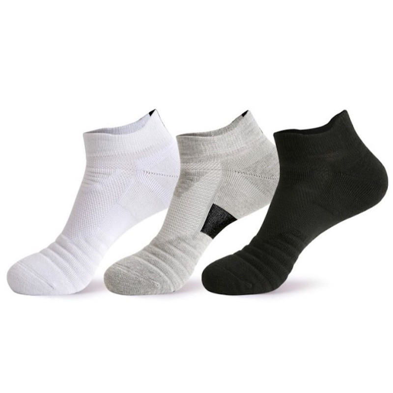 Men 3 Pairs EU40-EU45 Breathable High Quality Sports Socks Terry inside A01